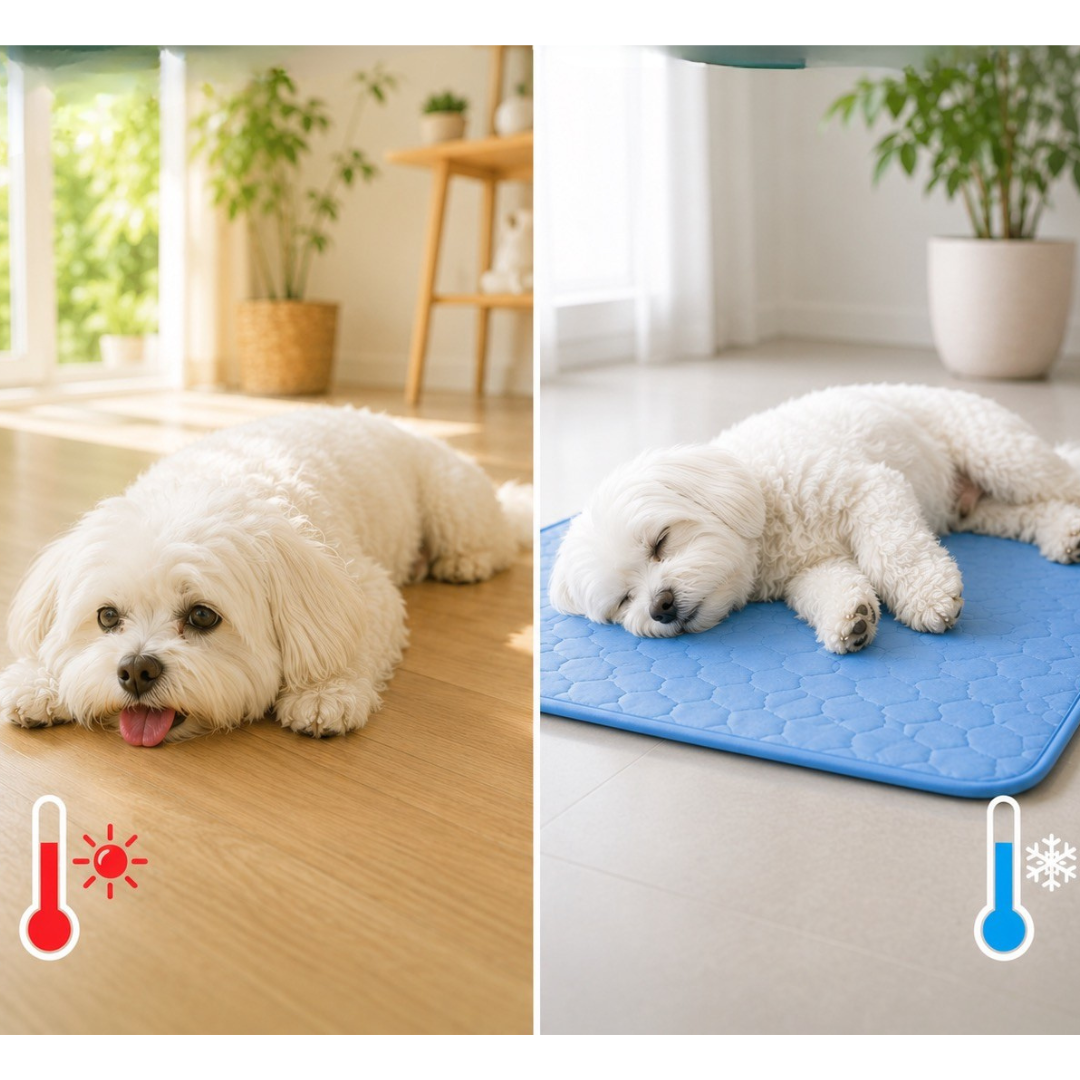 Tapis rafraichissant en soie glacée